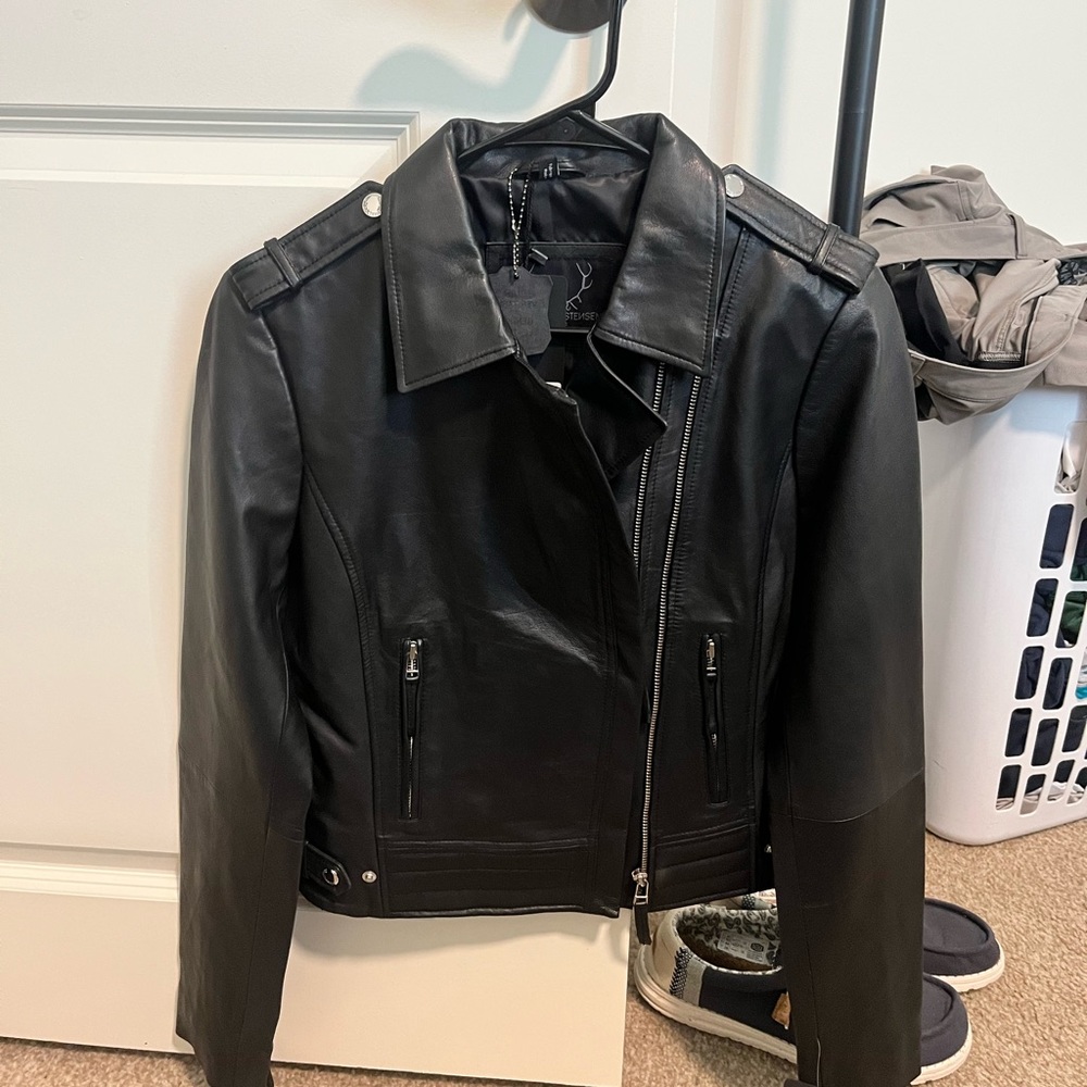 Authentic leather Moto jacket